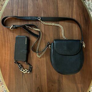 Bandolier | SHAY Bandolier Bag, Hailey Folio Pebble Leather & Lola Wristlet